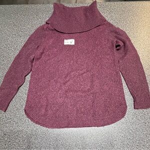Tahari Burgundy Cowl Neck Sweater